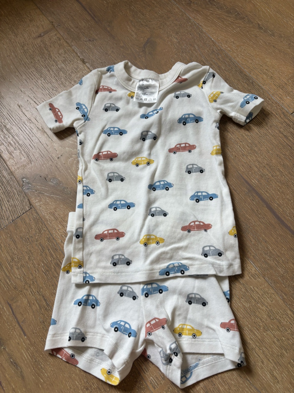 H&M Toddler Car Print Short Sleeve Top - Multicolor Cars 3T